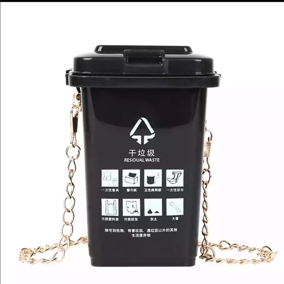 Cute trash can shoulder bag - Picture 3 of 4